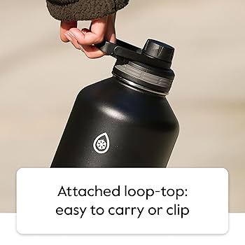 Amazon | サーモフラスクボトル、チャグとストロー蓋付き。 40oz